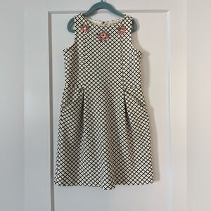 J. Crew Crew Cuts Navy Embellished sleeveless dress with pockets